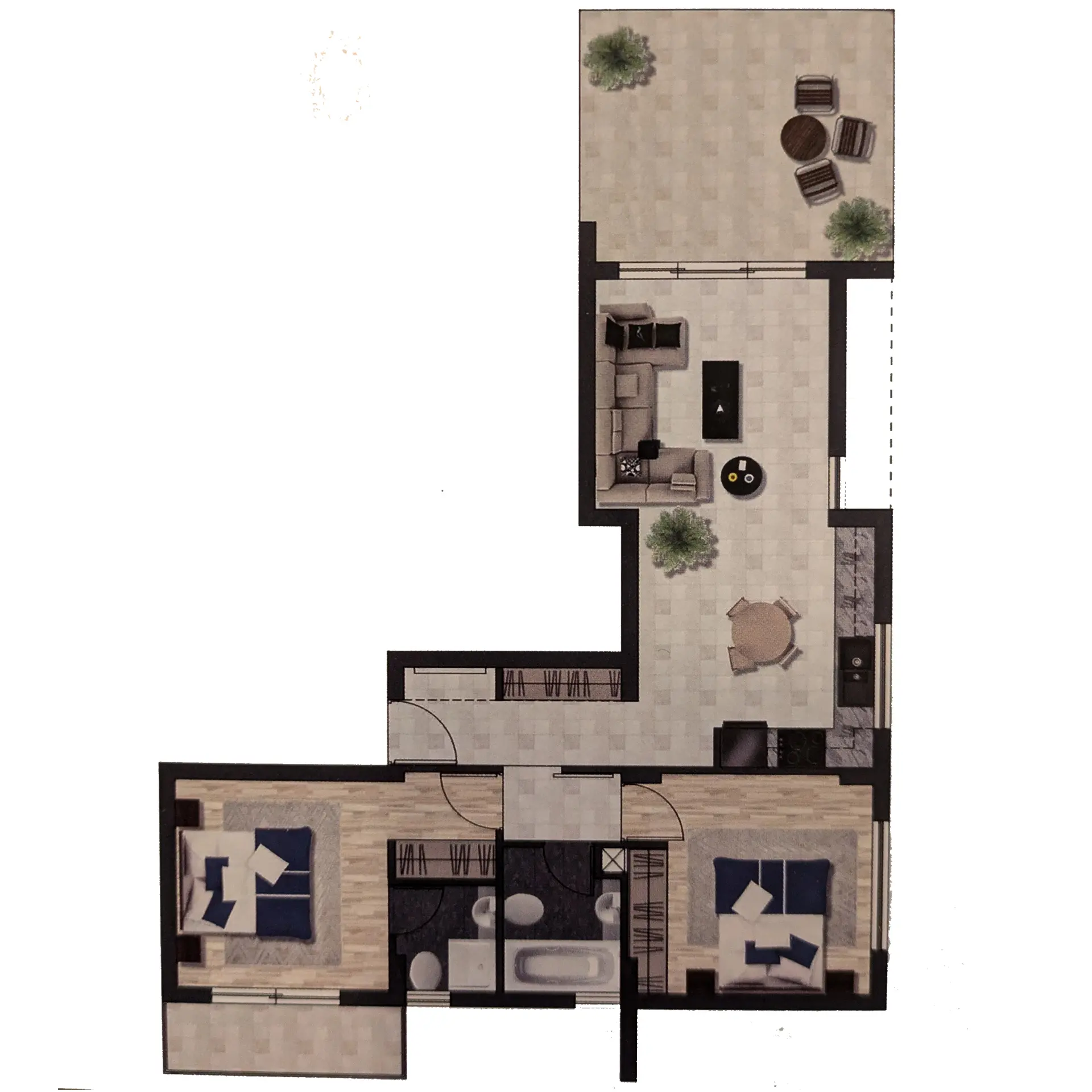 Apartment 103 - First Floor Plan